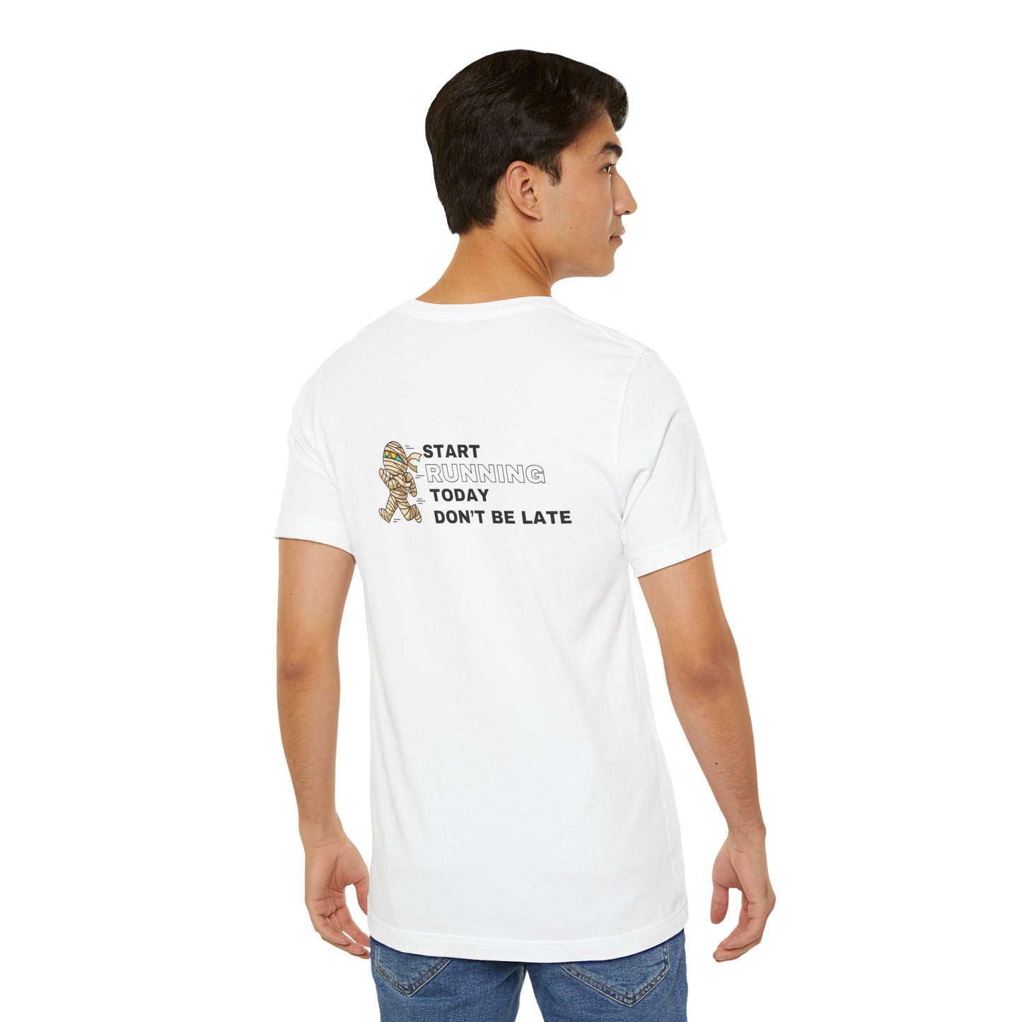 Unisex Jersey Start Running Short Sleeve Tee