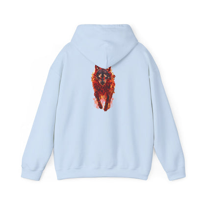 Unisex Heavy Blend™ The Fire Wolf Hooded Sweatshirt