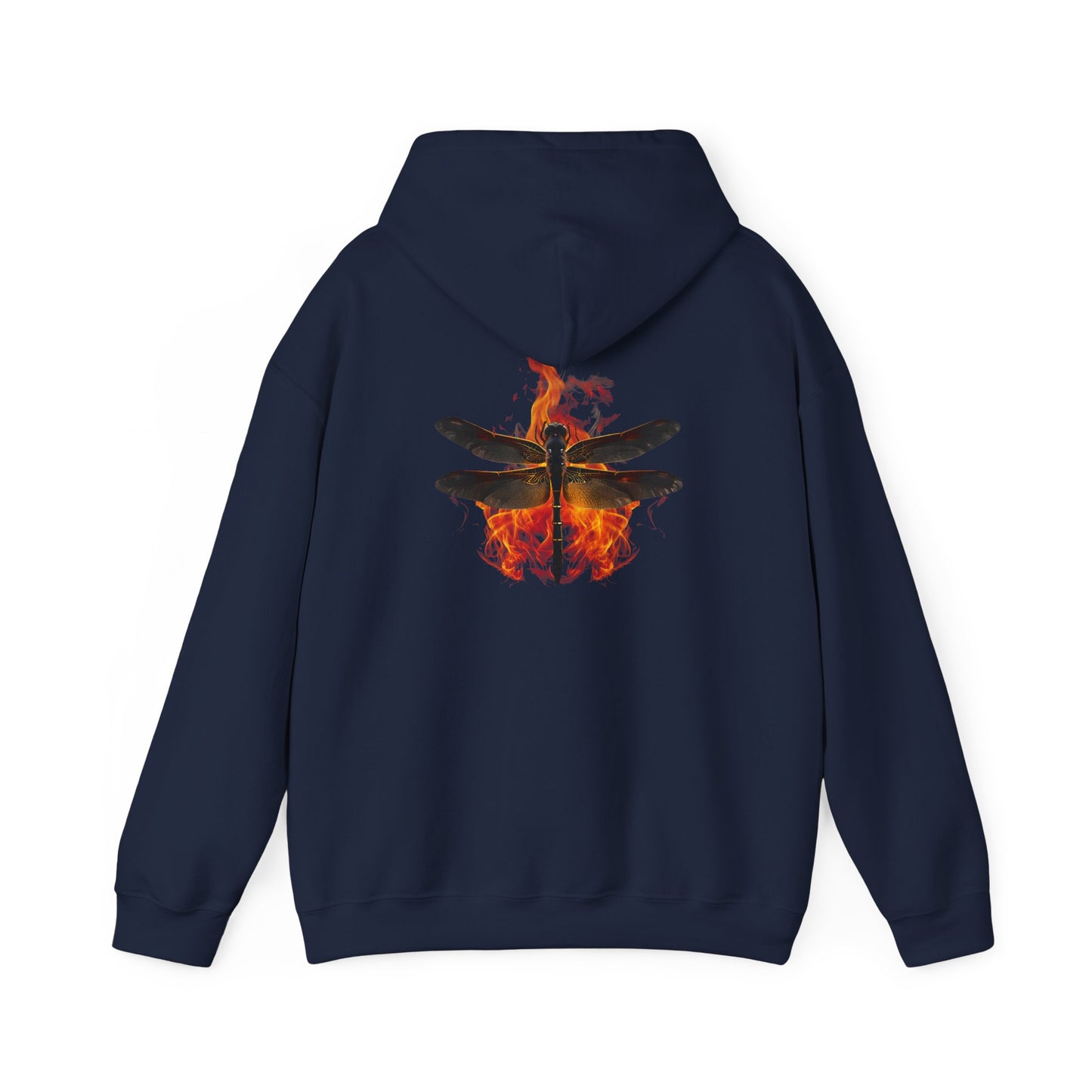 Unisex Heavy Blend™ Dragonfly in Fire Hooded Sweatshirt