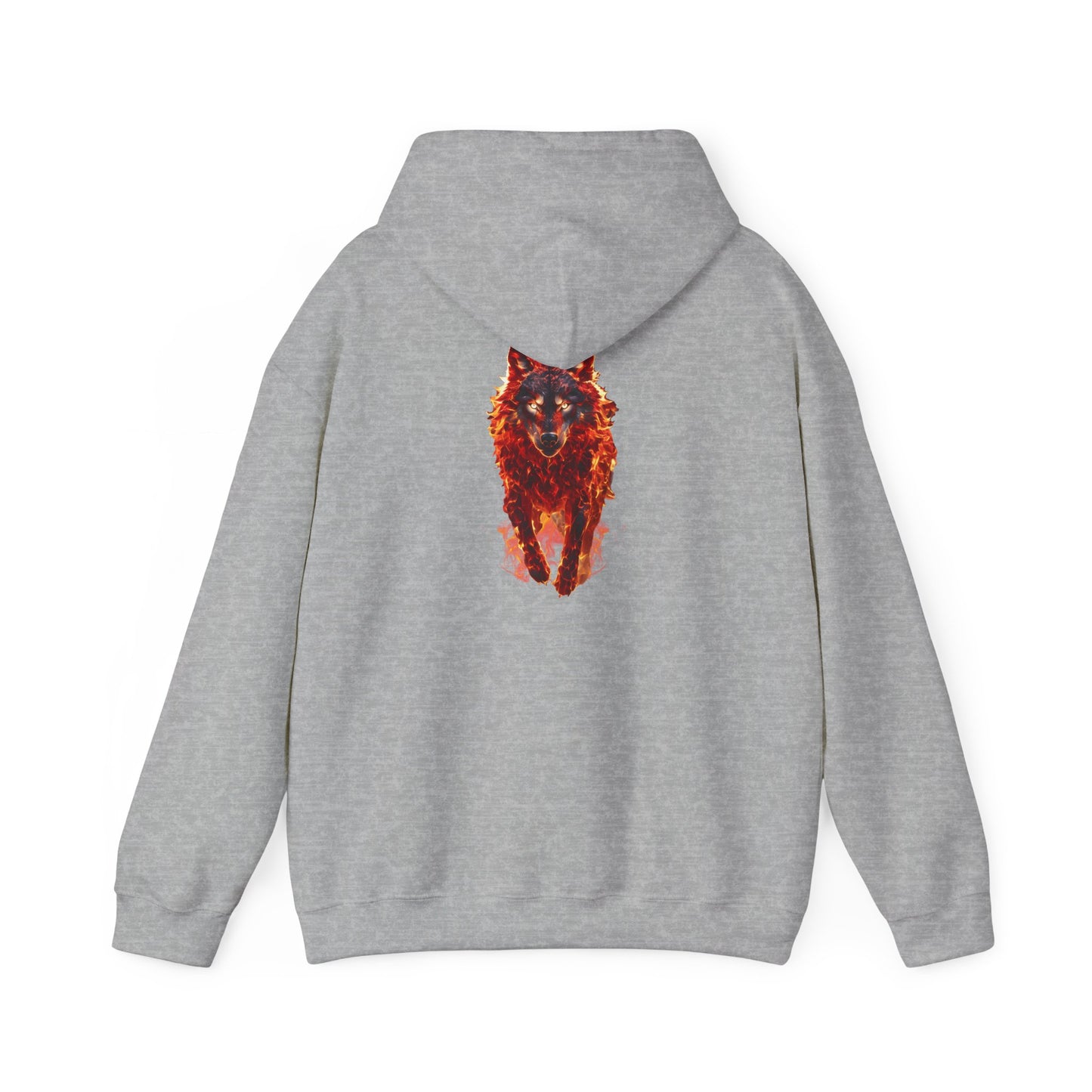 Unisex Heavy Blend™ The Fire Wolf Hooded Sweatshirt