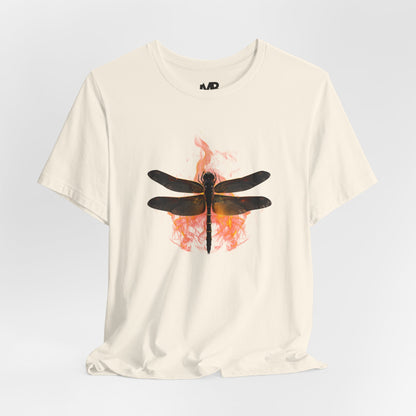 Unisex Jersey Dragonfly in Fire Short Sleeve Tee