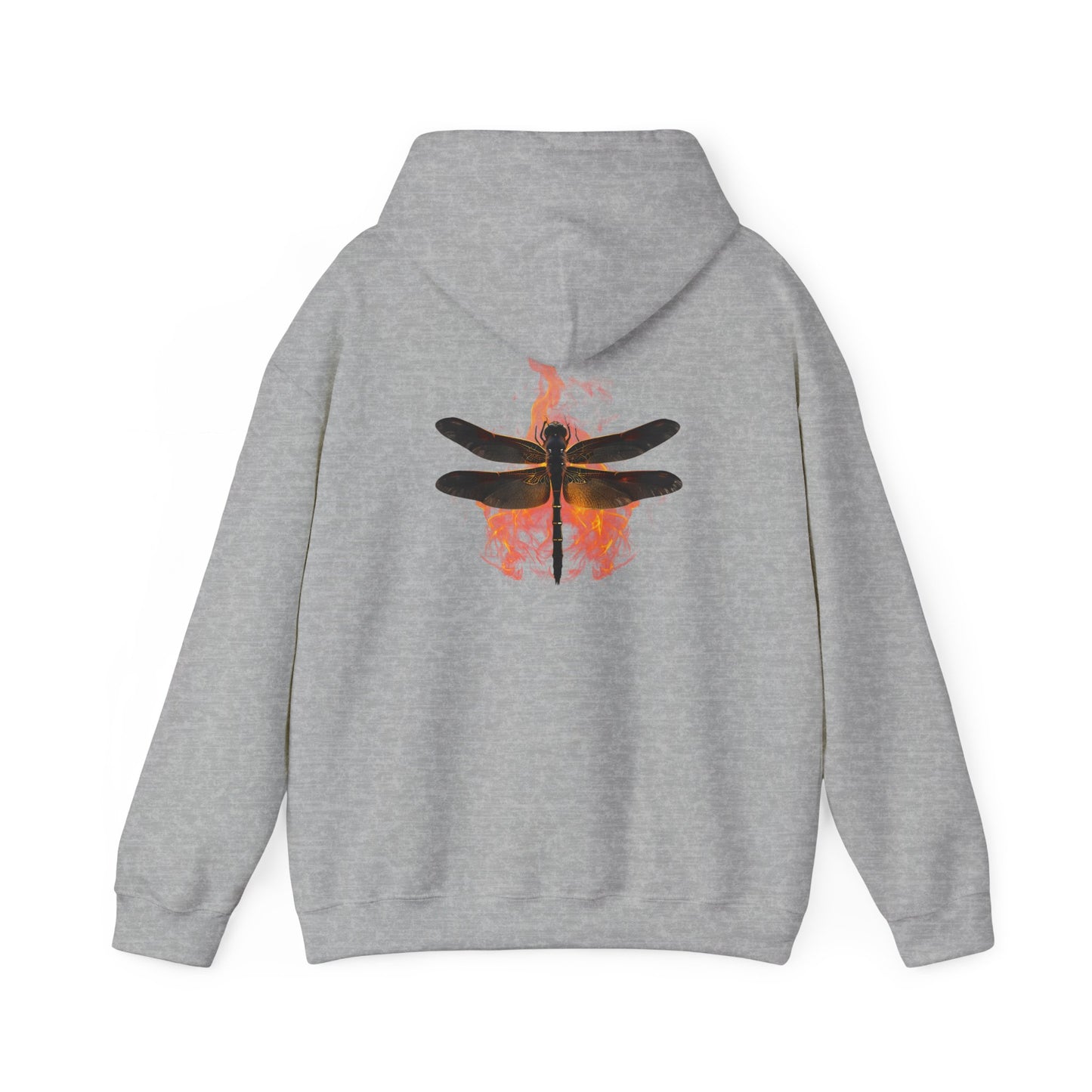 Unisex Heavy Blend™ Dragonfly in Fire Hooded Sweatshirt