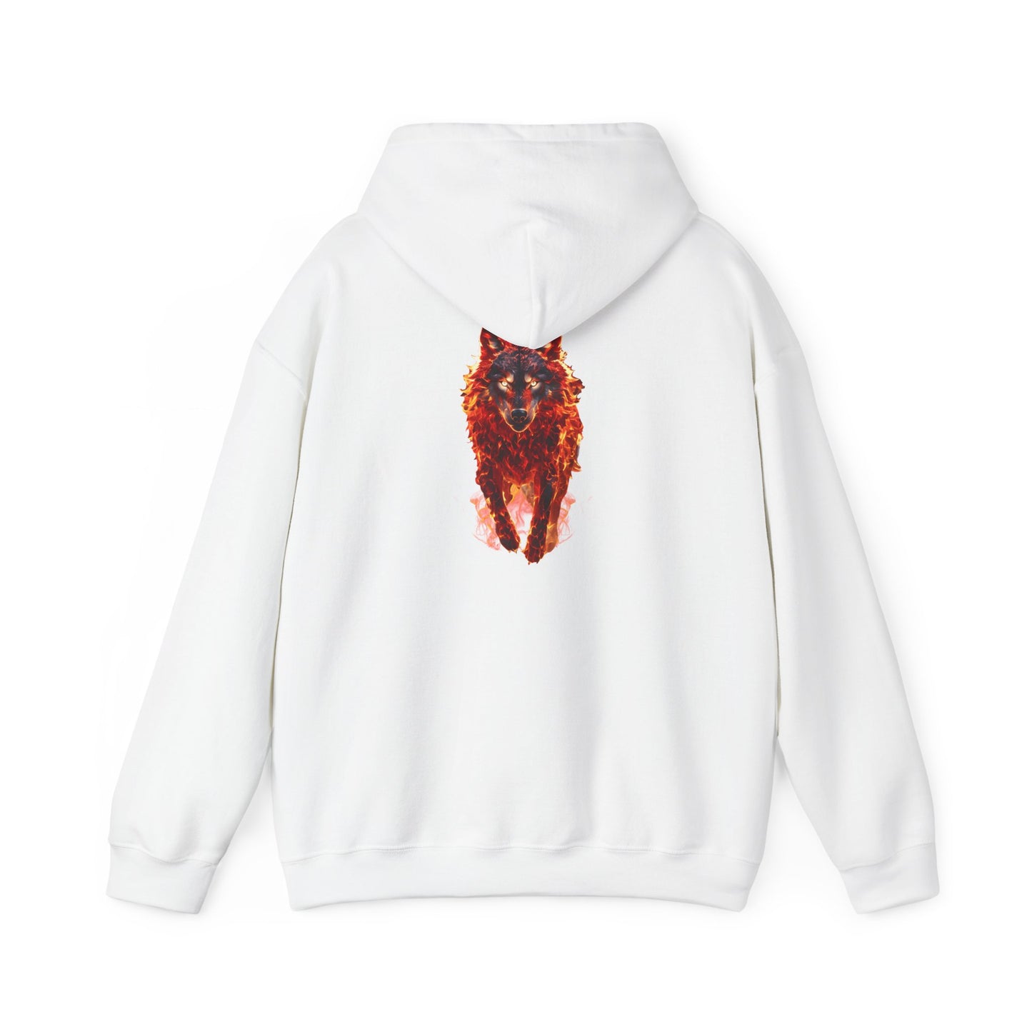 Unisex Heavy Blend™ The Fire Wolf Hooded Sweatshirt