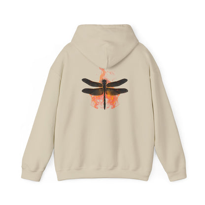 Unisex Heavy Blend™ Dragonfly in Fire Hooded Sweatshirt