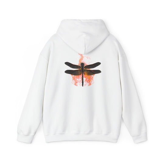 Unisex Heavy Blend™ Dragonfly in Fire Hooded Sweatshirt