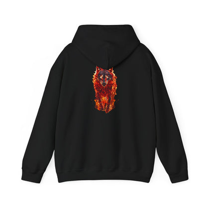 Unisex Heavy Blend™ The Fire Wolf Hooded Sweatshirt