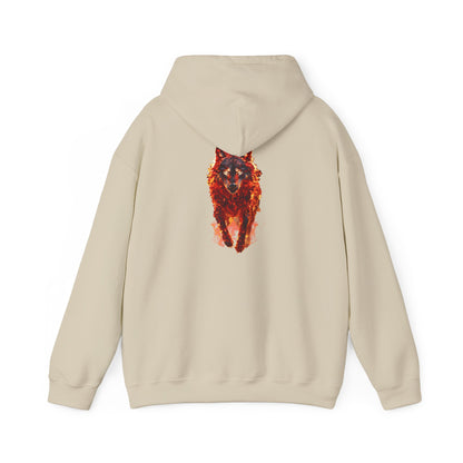 Unisex Heavy Blend™ The Fire Wolf Hooded Sweatshirt